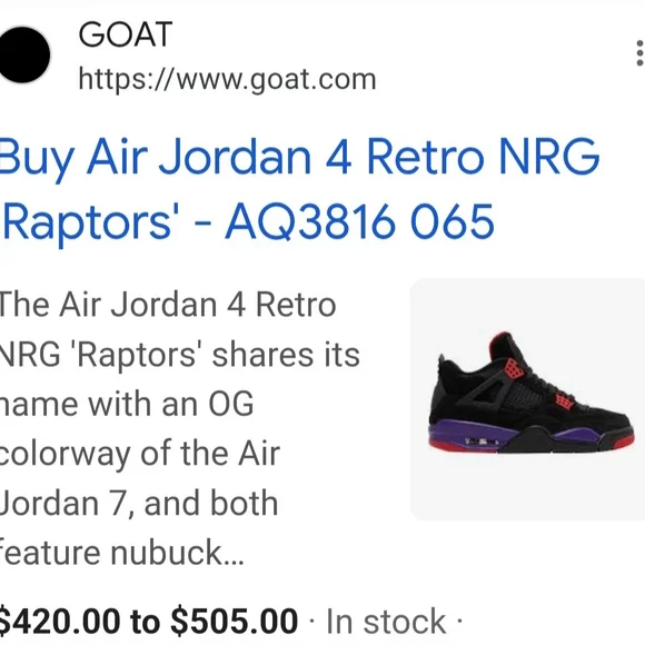 Men's Nike Air Jordan 4 Retro NRG Raptors OVU Drake Size 10.5 (EXCELLENT SHAPE) - Picture 7 of 14